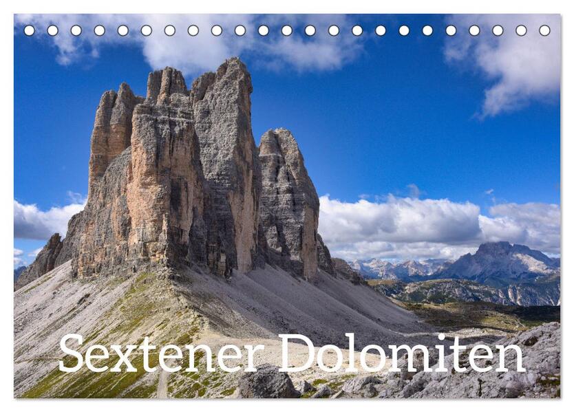 Sextener Dolomiten (Tischkalender 2026 DIN A5 quer) CALVENDO Monatskalender