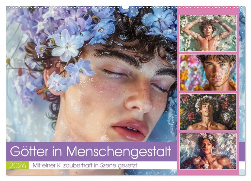 Götter in Menschengestalt (Wandkalender 2026 DIN A2 quer) CALVENDO Monatskalender