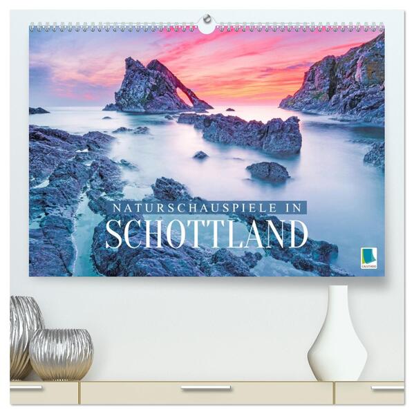 Naturschauspiele in Schottland (hochwertiger Premium Wandkalender 2026 DIN A2 quer) Kunstdruck in Hochglanz