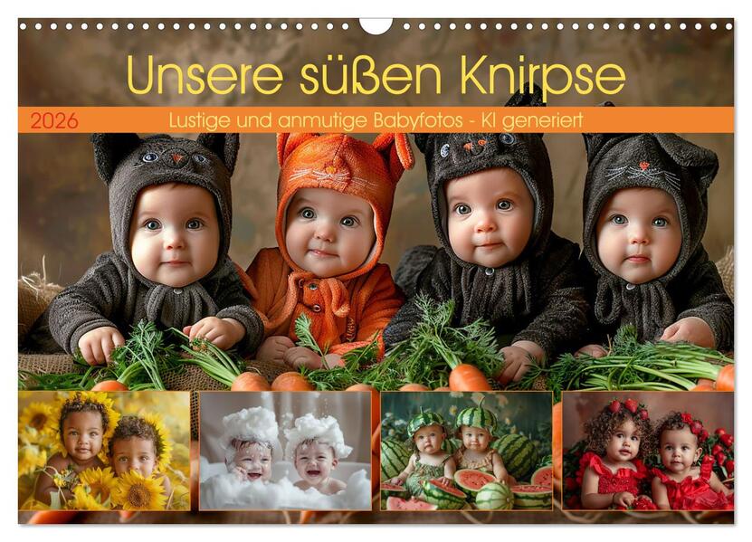 Unsere süßen Knirpse (Wandkalender 2026 DIN A3 quer) CALVENDO Monatskalender
