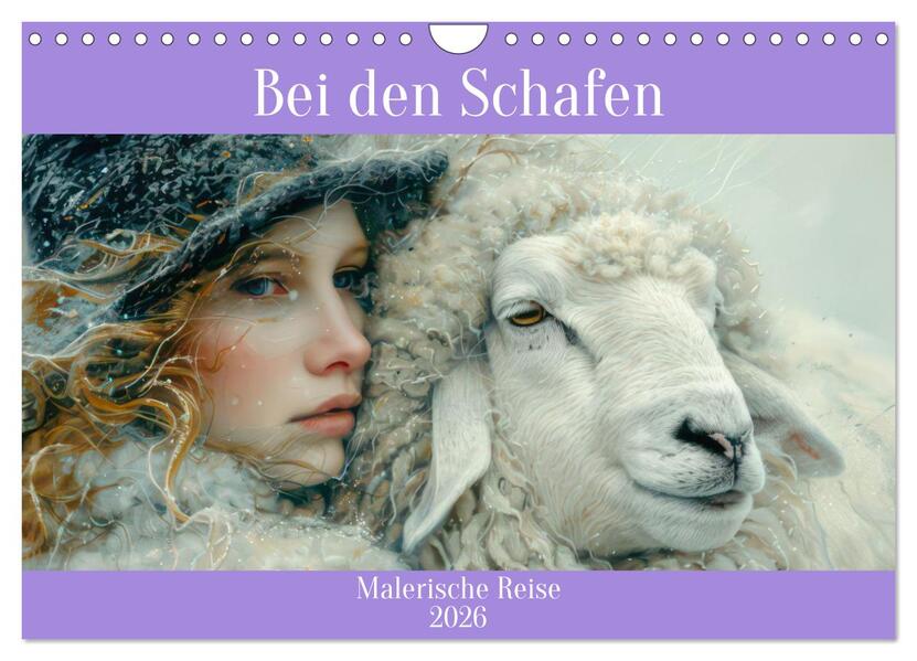 Bei den Schafen - Malerische Reise (Wandkalender 2026 DIN A4 quer) CALVENDO Monatskalender