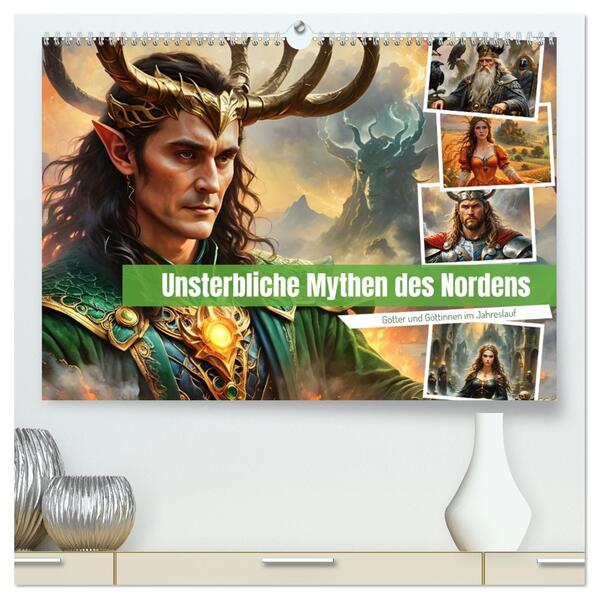 Unsterbliche Mythen des Nordens (hochwertiger Premium Wandkalender 2026 DIN A2 quer) Kunstdruck in Hochglanz