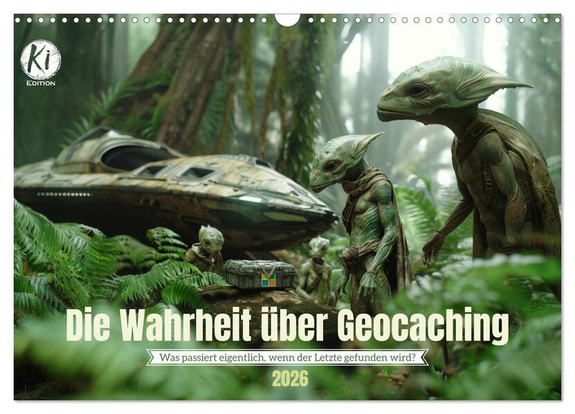 Die Wahrheit über Geocaching (Wandkalender 2026 DIN A3 quer) CALVENDO Monatskalender