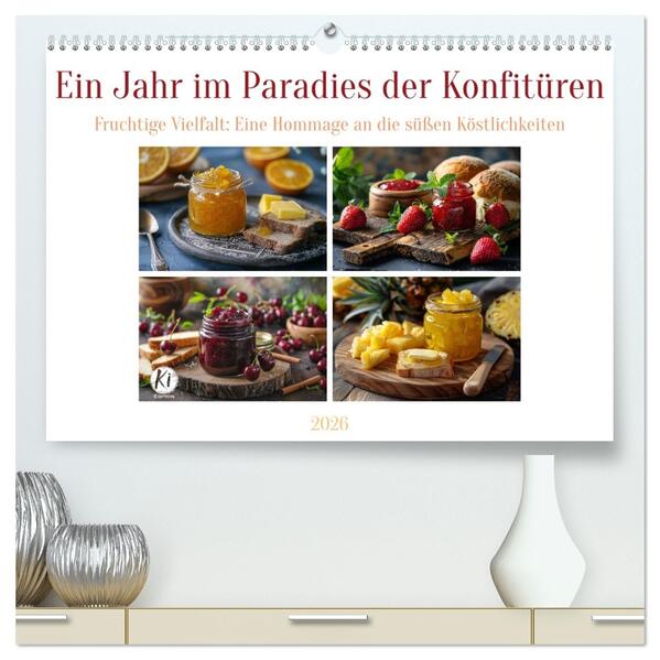 Ein Jahr im Paradies der Konfitüren (hochwertiger Premium Wandkalender 2026 DIN A2 quer) Kunstdruck in Hochglanz