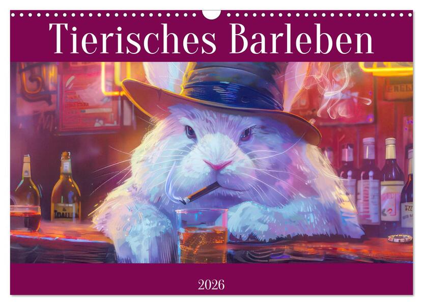 Tierisches Barleben (Wandkalender 2026 DIN A3 quer) CALVENDO Monatskalender