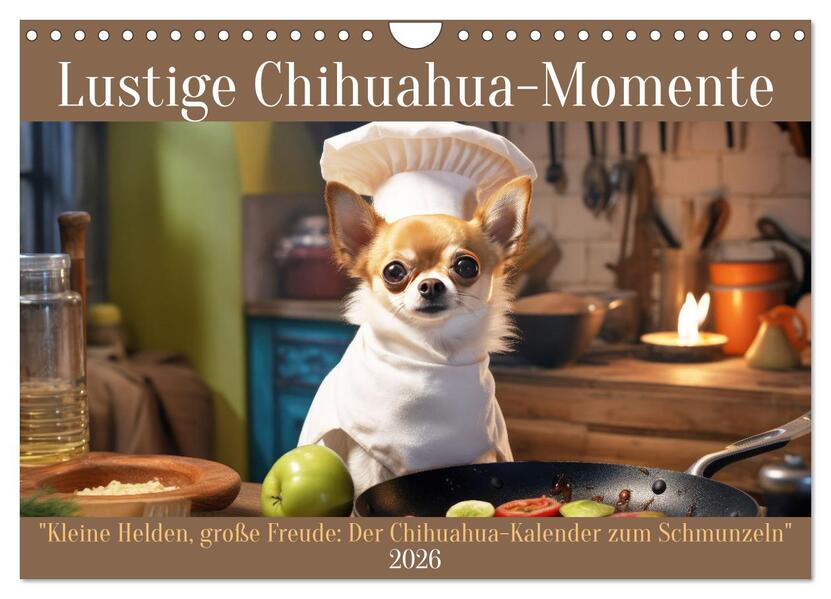 Lustige Chihuahua-Momente (Wandkalender 2026 DIN A4 quer) CALVENDO Monatskalender
