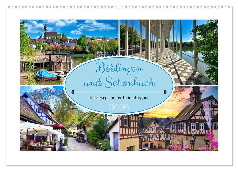 Böblingen und Schönbuch (Wandkalender 2026 DIN A2 quer) CALVENDO Monatskalender