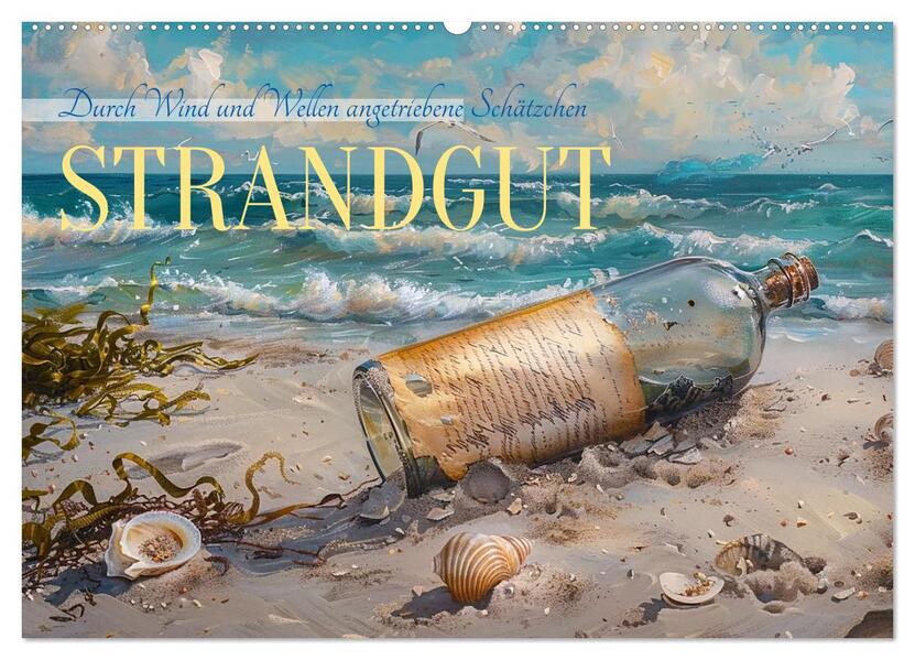 Strandgut (Wandkalender 2026 DIN A2 quer) CALVENDO Monatskalender