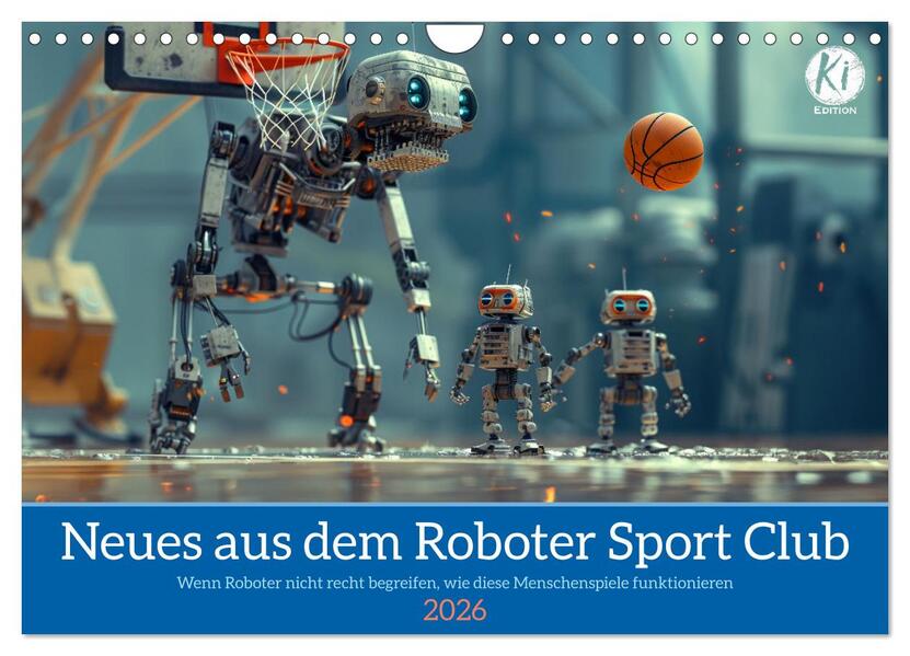 Neues aus dem Roboter Sport Club (Wandkalender 2026 DIN A4 quer) CALVENDO Monatskalender