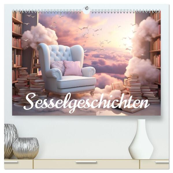 Sesselgeschichten (hochwertiger Premium Wandkalender 2026 DIN A2 quer) Kunstdruck in Hochglanz
