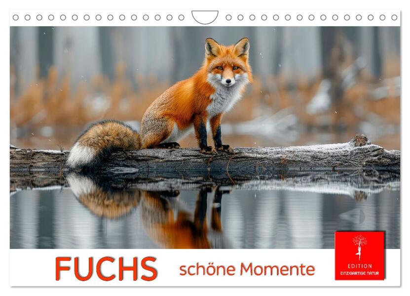 Fuchs - schöne Momente (Wandkalender 2026 DIN A4 quer) CALVENDO Monatskalender