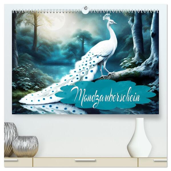 Mondzauberschein (hochwertiger Premium Wandkalender 2026 DIN A2 quer) Kunstdruck in Hochglanz