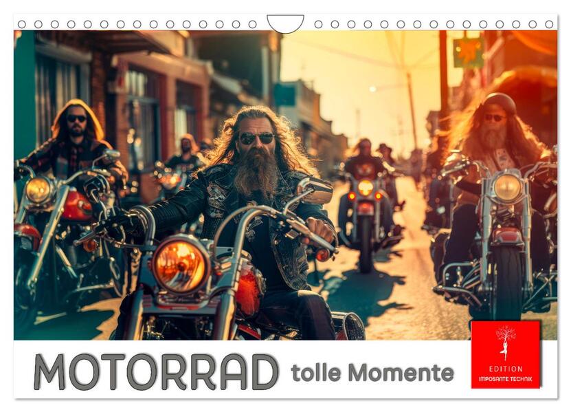 Motorrad tolle Momente (Wandkalender 2026 DIN A4 quer) CALVENDO Monatskalender