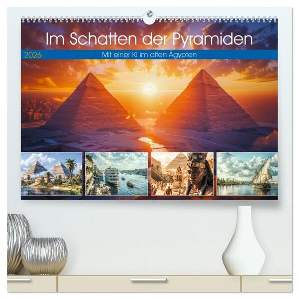 Im Schatten der Pyramiden (hochwertiger Premium Wandkalender 2026 DIN A2 quer) Kunstdruck in Hochglanz