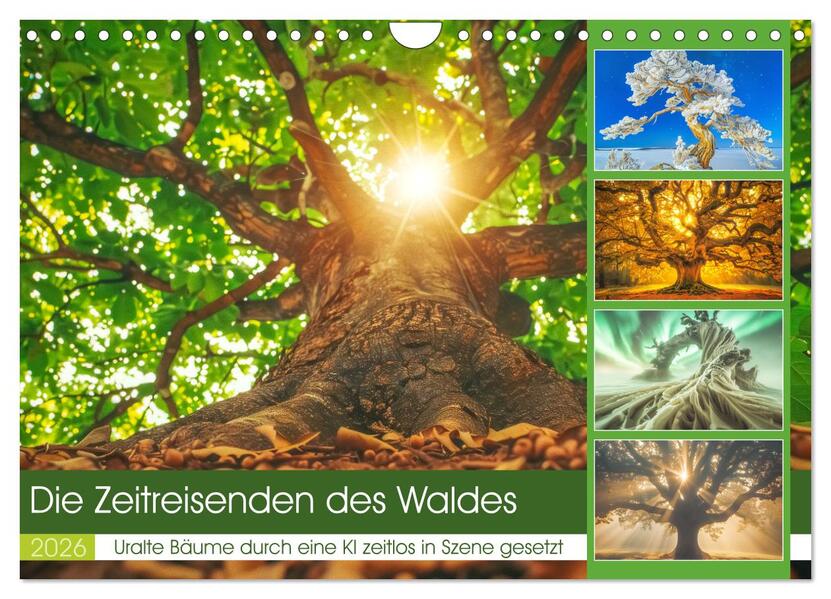 Die Zeitreisenden des Waldes (Wandkalender 2026 DIN A4 quer) CALVENDO Monatskalender