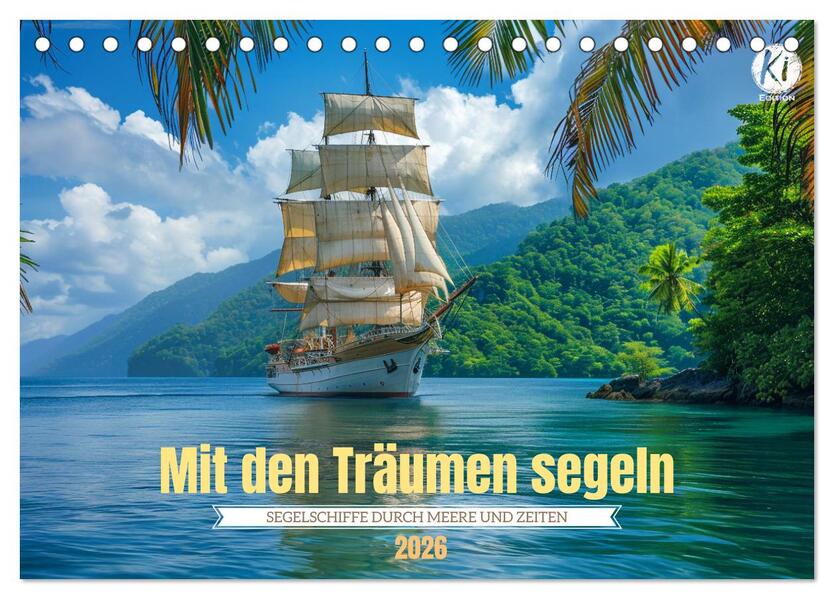 Mit den Träumen segeln (Tischkalender 2026 DIN A5 quer) CALVENDO Monatskalender