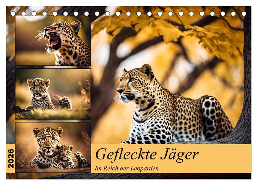 Gefleckte Jäger (Tischkalender 2026 DIN A5 quer) CALVENDO Monatskalender