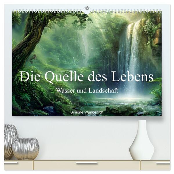 Quelle des Lebens - Wasser und Landschaft (hochwertiger Premium Wandkalender 2026 DIN A2 quer) Kunstdruck in Hochglanz