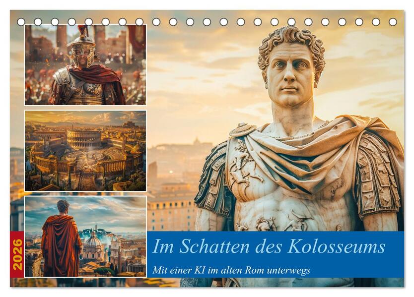 Im Schatten des Kolosseums (Tischkalender 2026 DIN A5 quer) CALVENDO Monatskalender