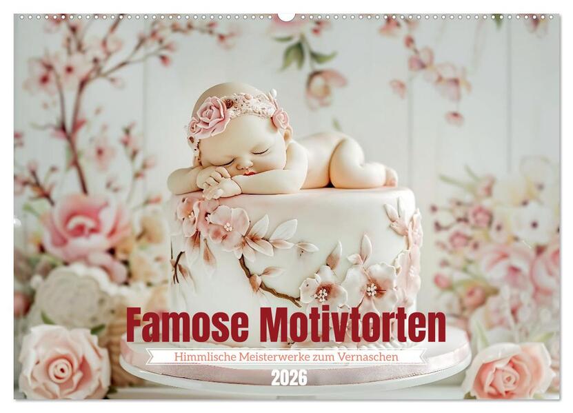 Famose Motivtorten (Wandkalender 2026 DIN A2 quer) CALVENDO Monatskalender