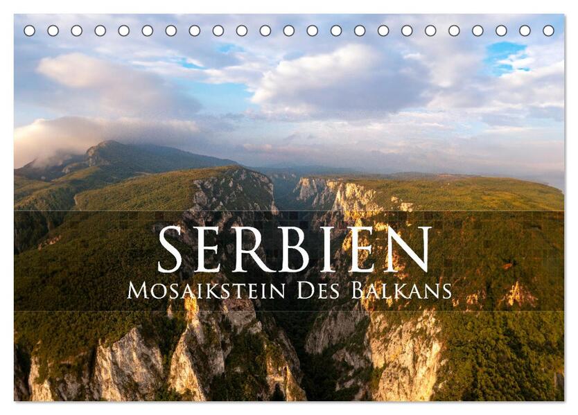 Serbien - Mosaikstein des Balkans (Tischkalender 2026 DIN A5 quer) CALVENDO Monatskalender