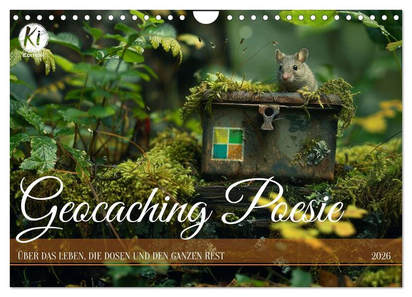 Geocaching Poesie (Wandkalender 2026 DIN A4 quer) CALVENDO Monatskalender