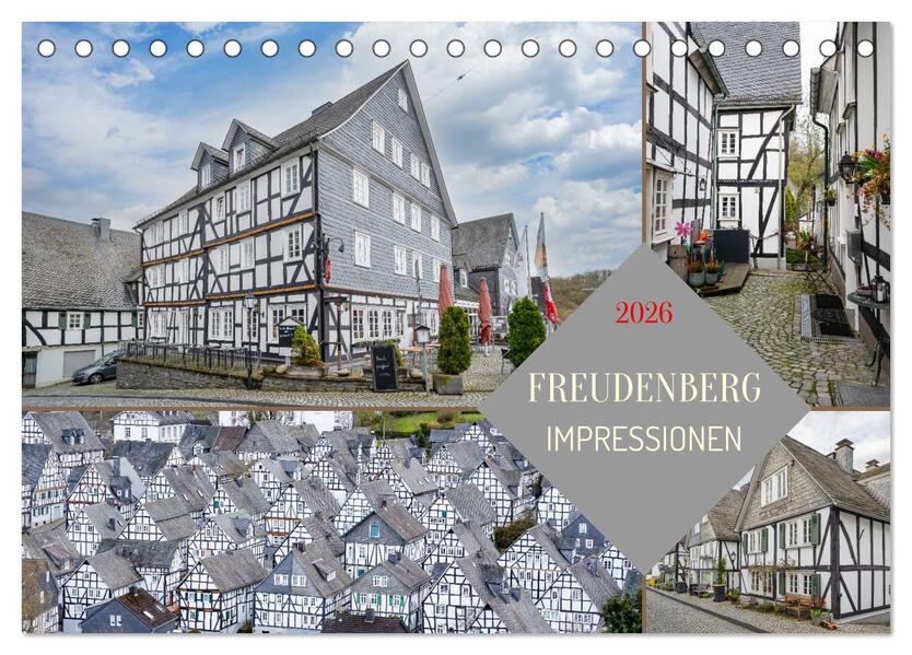 Freudenberg Impressionen (Tischkalender 2026 DIN A5 quer) CALVENDO Monatskalender