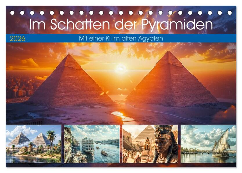 Im Schatten der Pyramiden (Tischkalender 2026 DIN A5 quer) CALVENDO Monatskalender