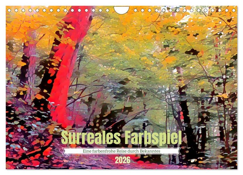 Surreales Farbspiel (Wandkalender 2026 DIN A4 quer) CALVENDO Monatskalender