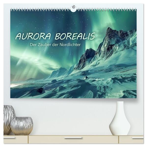 Aurora Borealis - Der Zauber der Nordlichter (hochwertiger Premium Wandkalender 2026 DIN A2 quer) Kunstdruck in Hochglanz