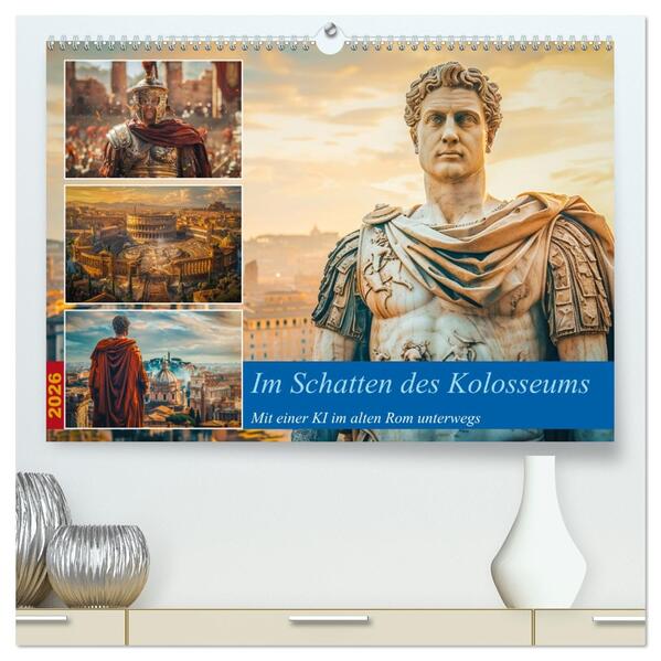Im Schatten des Kolosseums (hochwertiger Premium Wandkalender 2026 DIN A2 quer) Kunstdruck in Hochglanz