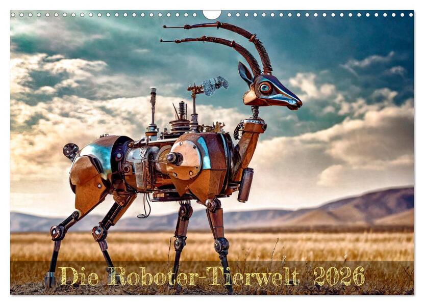 Die Roboter-Tierwelt (Wandkalender 2026 DIN A3 quer) CALVENDO Monatskalender