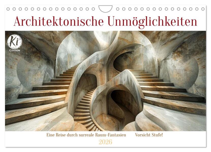 Architektonische Unmöglichkeiten (Wandkalender 2026 DIN A4 quer) CALVENDO Monatskalender