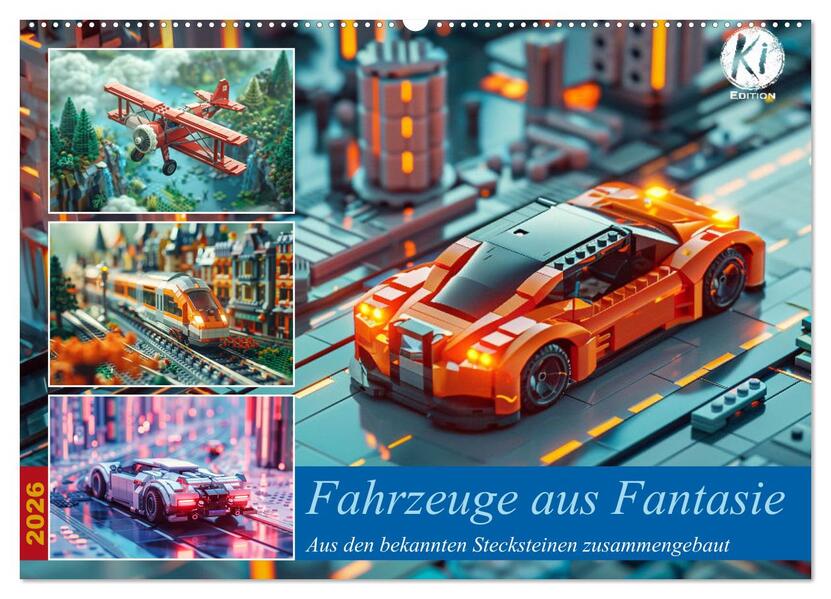 Fahrzeuge aus Fantasie (Wandkalender 2026 DIN A2 quer) CALVENDO Monatskalender
