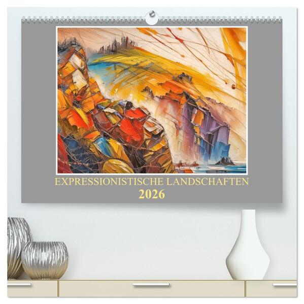 Expressionistische Landschaften (hochwertiger Premium Wandkalender 2026 DIN A2 quer) Kunstdruck in Hochglanz
