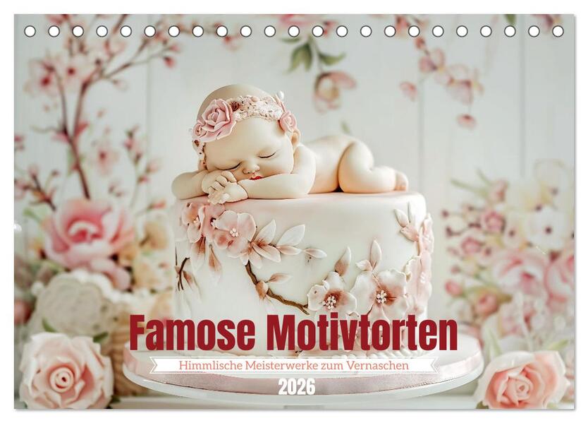 Famose Motivtorten (Tischkalender 2026 DIN A5 quer) CALVENDO Monatskalender