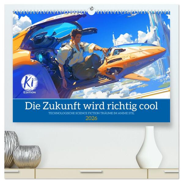 Die Zukunft wird richtig cool (hochwertiger Premium Wandkalender 2026 DIN A2 quer) Kunstdruck in Hochglanz