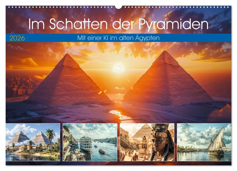 Im Schatten der Pyramiden (Wandkalender 2026 DIN A2 quer) CALVENDO Monatskalender