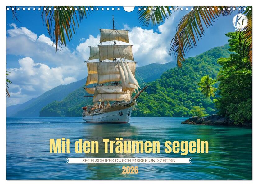 Mit den Träumen segeln (Wandkalender 2026 DIN A3 quer) CALVENDO Monatskalender