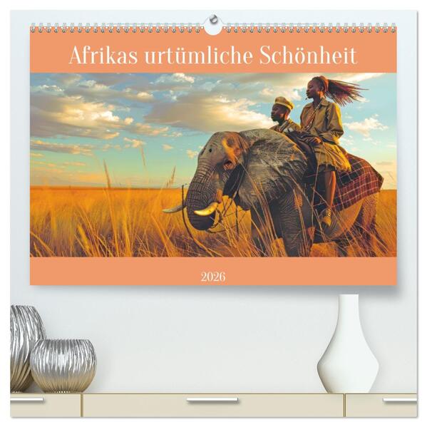 Afrikas urtümliche Schönheit (hochwertiger Premium Wandkalender 2026 DIN A2 quer) Kunstdruck in Hochglanz