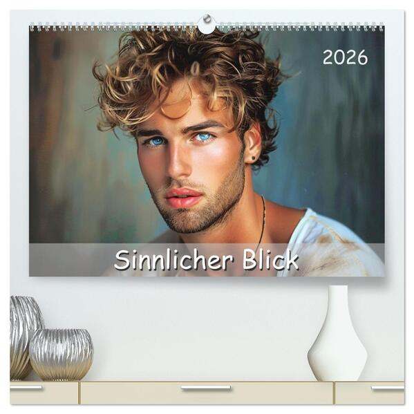 Sinnlicher Blick (hochwertiger Premium Wandkalender 2026 DIN A2 quer) Kunstdruck in Hochglanz