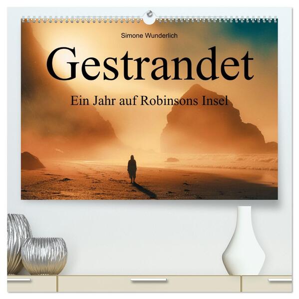 Gestrandet - Ein Jahr auf Robinsons Insel (hochwertiger Premium Wandkalender 2026 DIN A2 quer) Kunstdruck in Hochglanz