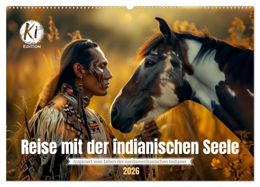 Reise mit der indianischen Seele (Wandkalender 2026 DIN A2 quer) CALVENDO Monatskalender