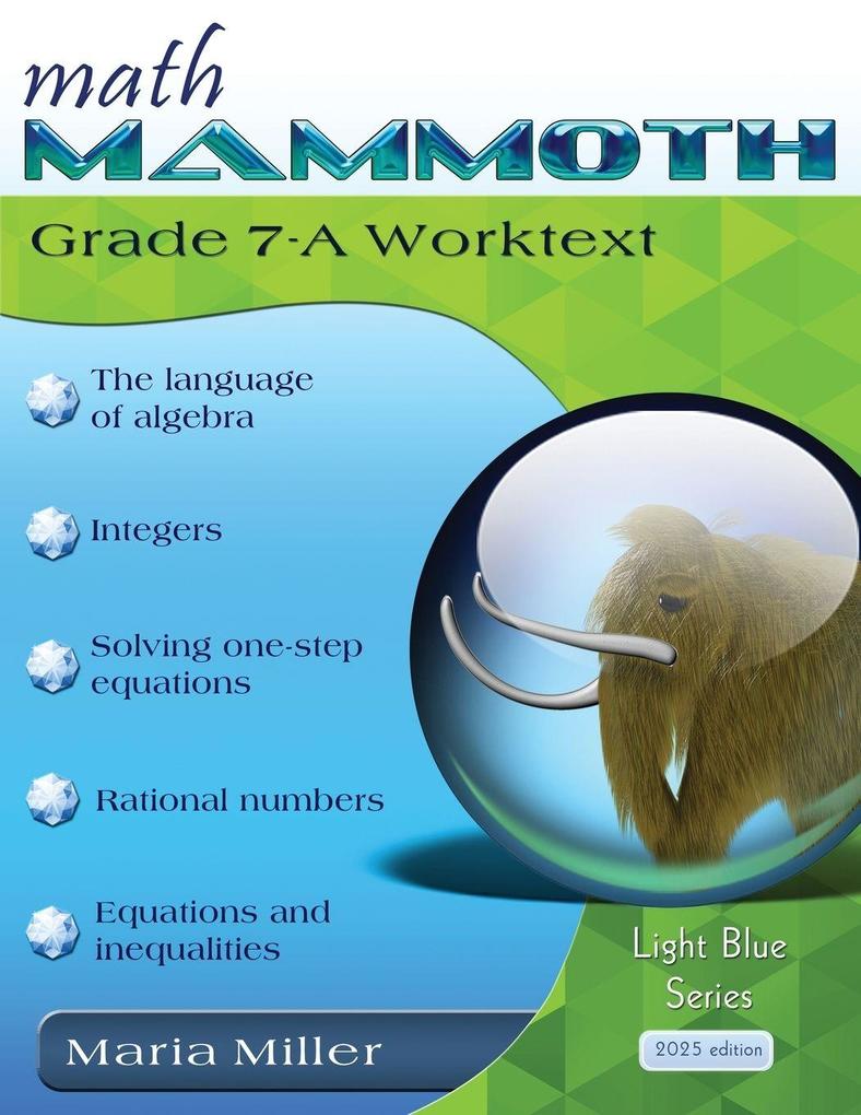 Math Mammoth Grade 7-A Worktext