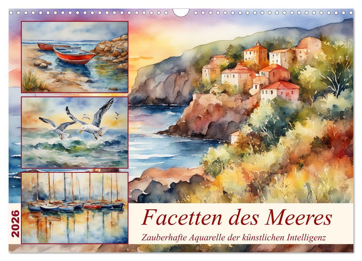 Facetten des Meeres (Wandkalender 2026 DIN A3 quer) CALVENDO Monatskalender