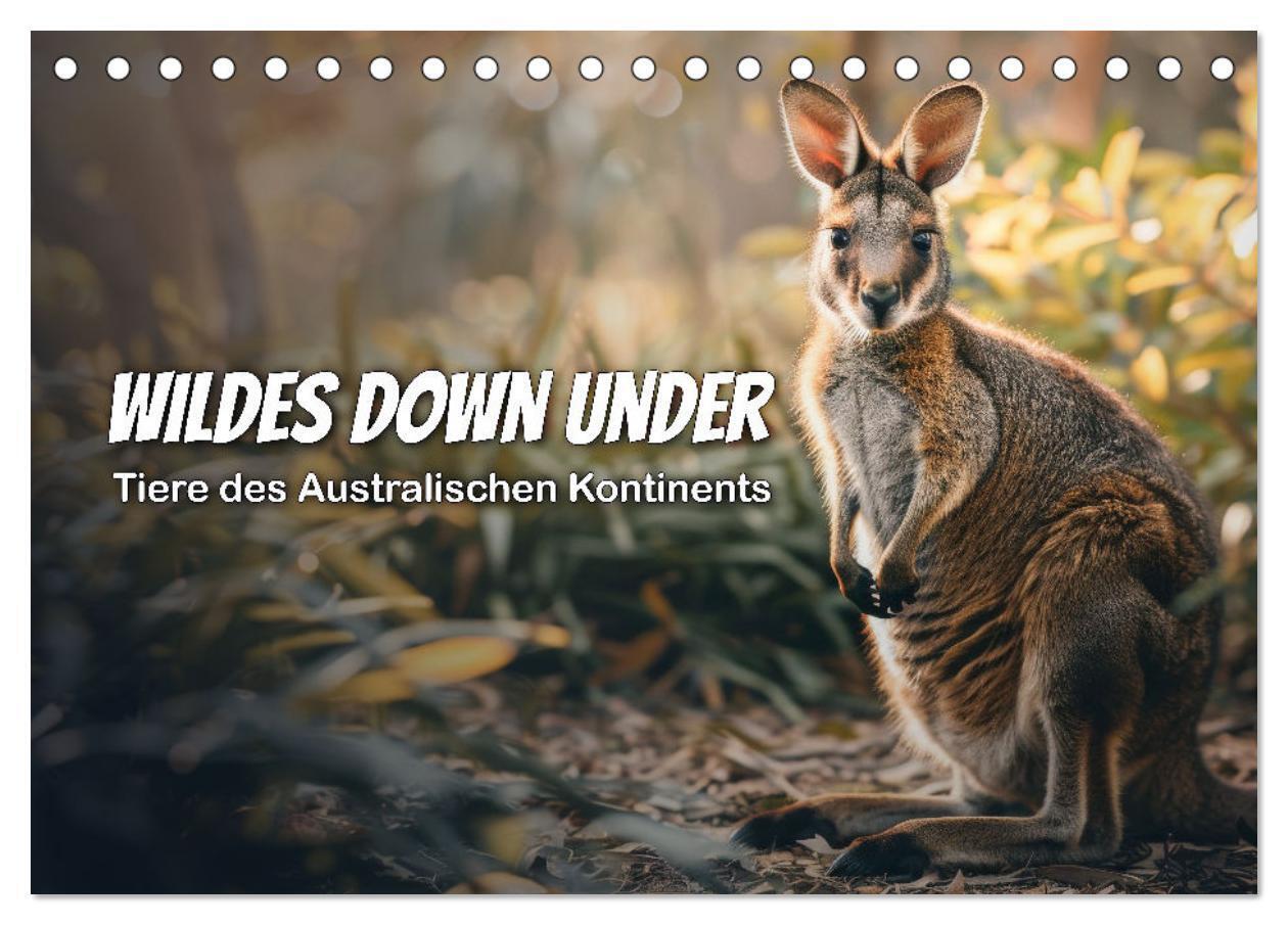 Wildes Down Under: Tiere des Australischen Kontinents (Tischkalender 2026 DIN A5 quer) CALVENDO Monatskalender