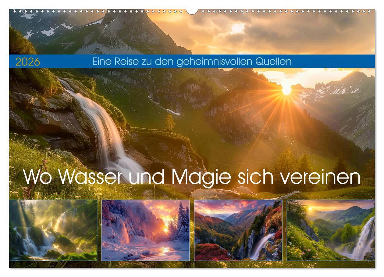 Wo Wasser und Magie sich vereinen (Wandkalender 2026 DIN A2 quer) CALVENDO Monatskalender