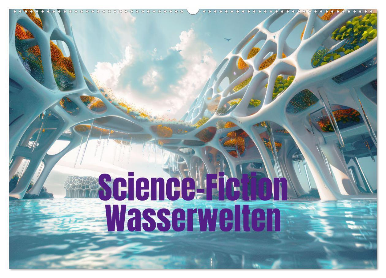 Science-Fiction Wasserwelten (Wandkalender 2026 DIN A2 quer) CALVENDO Monatskalender