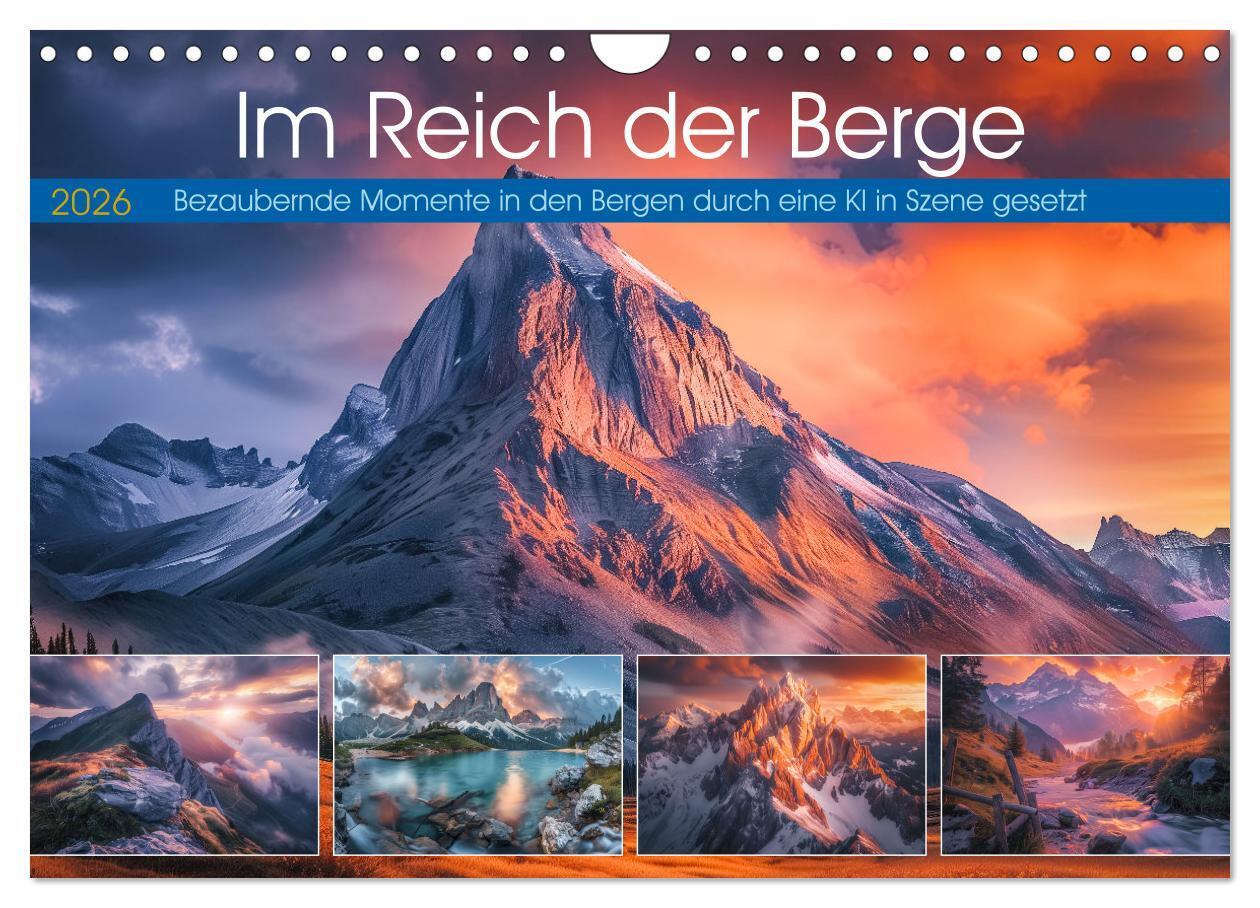 Im Reich der Berge (Wandkalender 2026 DIN A4 quer) CALVENDO Monatskalender