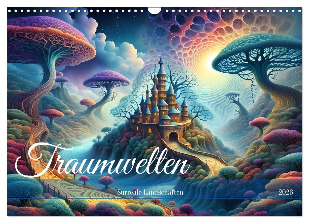 Traumwelten Surreale Landschaften (Wandkalender 2026 DIN A3 quer) CALVENDO Monatskalender